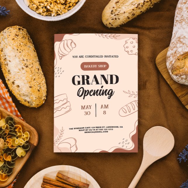 Einladung zur Eröffnung der Bäckerei ⭐ ⭐ ⭐ ⭐ (8.13 (Von Creator hochgeladen)