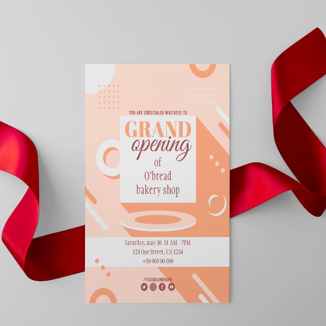 Einladung zur Eröffnung der Bäckerei ⭐ ⭐ ⭐ ⭐ (8.13 (Von Creator hochgeladen)