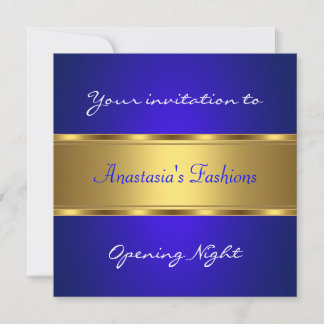 Einladung zur Eröffnung der Nacht Cobalt Blue Gold
