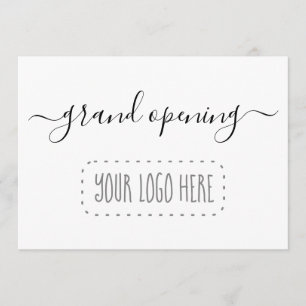 Einladung zur Eröffnung eines Geschäftes - Logo hi