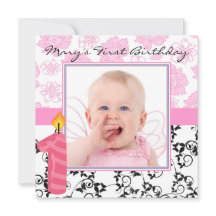 Einladung zur ersten Geburtstagsfeier des Babys