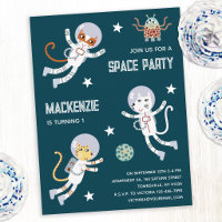 Einladung zur ersten Geburtstagsfeier von Space Ca