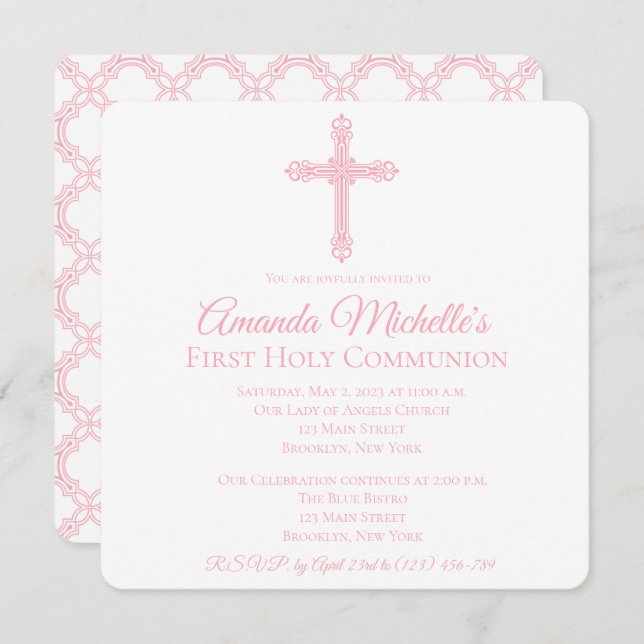 Einladung zur ersten Kommune "Kreuz und Quatrefoli (Vorne/Hinten)