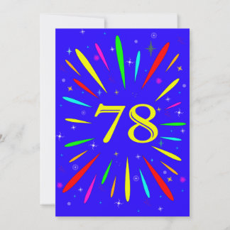 Einladung zur Explosion am 78. Geburtstag