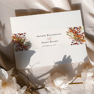 Einladung zur FALL Script Hochzeit Einladungsbanderole