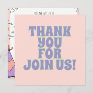 Einladung zur farbenprächtigen Geburtstagsparty