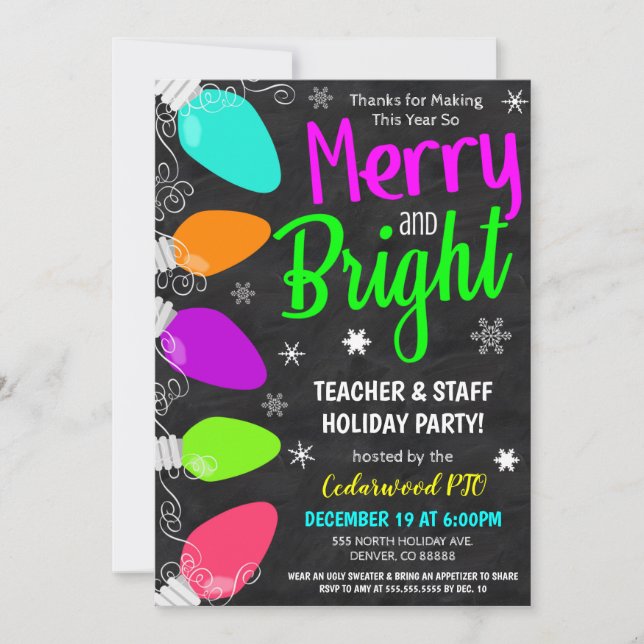 Einladung zur Feier (Vorderseite)