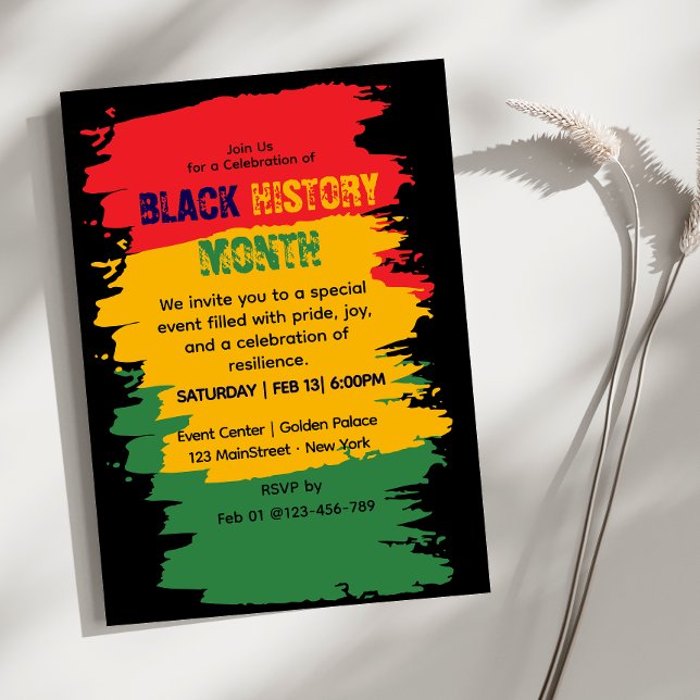 Einladung zur Feier der Black History Month (Von Creator hochgeladen)
