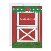 Einladung zur Feier der Roten Barne Tür Custom