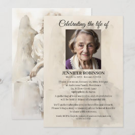 Einladung zur Feier des Lebens Angel Gedenken