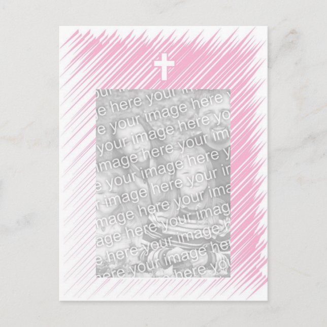 Einladung zur Feier/Taufe (Mädchen) (Vorderseite)