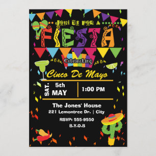 Einladung zur Fiesta Cinco De Mayo Mexikanische Pa