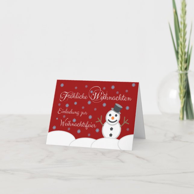 Einladung zur Firmenweihnachtsfeier! (Vorderseite)