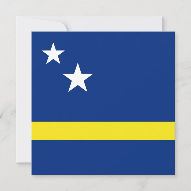Einladung zur Flagge Curaçao (Vorderseite)