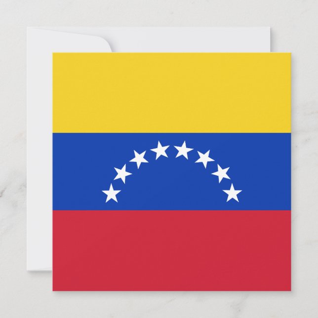 Einladung zur Flagge Venezuelas (Vorderseite)
