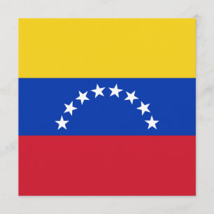 Einladung zur Flagge Venezuelas