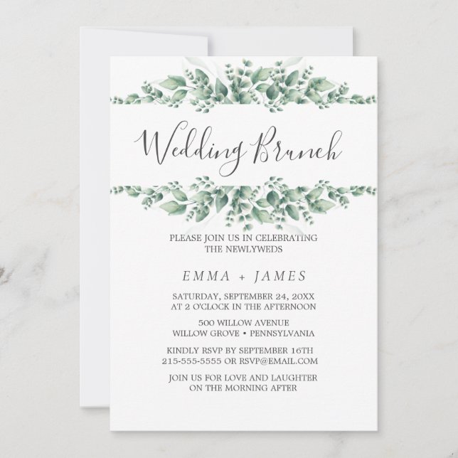 Einladung zur Foliage Wedding (Vorderseite)