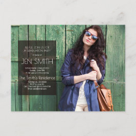 Einladung zur Foto Graduation Party.