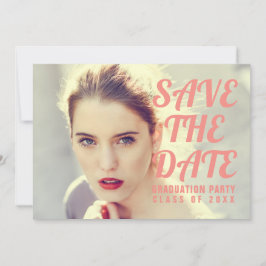 Einladung zur Foto Graduation Party. Save The Date
