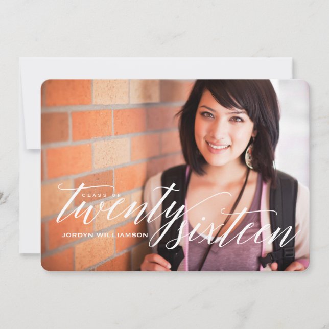 Einladung zur Foto-Graduationspartei 2016 (Vorderseite)