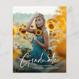 Einladung zur Foto-Graduierungspartei "Budget Scri