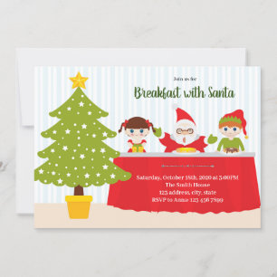 Einladung zur Frühstück mit dem Weihnachtsmann-Par