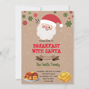 Einladung zur Frühstücksfeier mit dem Weihnachtsma