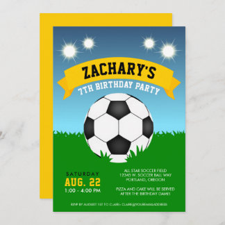 Einladung zur Fußball-Geburtstagsparty