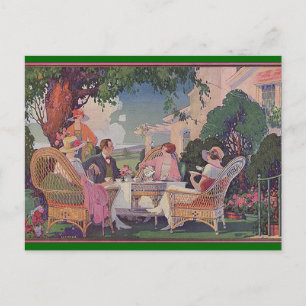 Einladung zur Gartenparty im Vintage-Stil