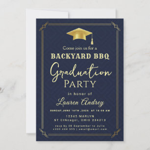 Einladung zur Gartenparty zum Schulabschluss