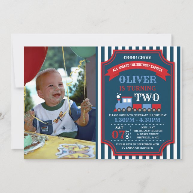 Einladung zur Geburtstagsfeier (Vorderseite)