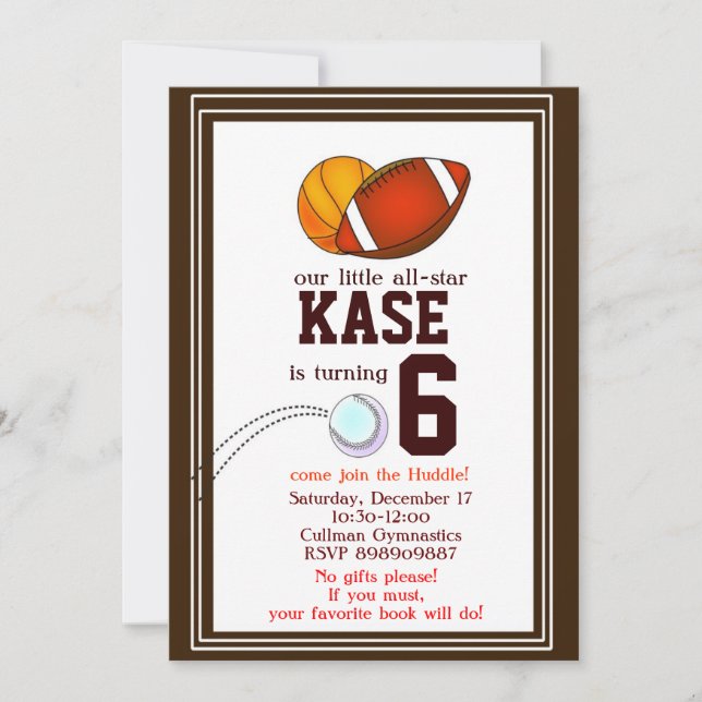 Einladung zur Geburtstagsfeier (Vorderseite)