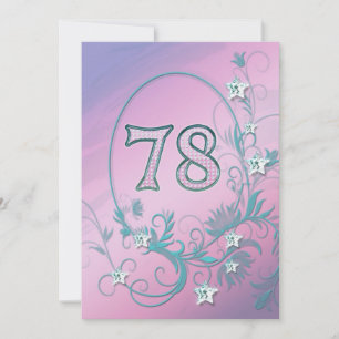 Einladung zur Geburtstagsfeier 78 Jahre alt