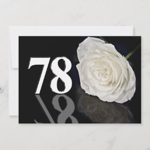 Einladung zur Geburtstagsfeier 78 Jahre alt