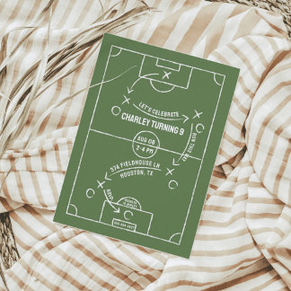 Einladung zur Geburtstagsfeier der Fußball-Feld