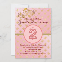 Einladung zur Geburtstagsfeier der niedlichen Gold