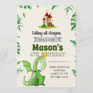 Einladung zur Geburtstagsfeier des Drachen