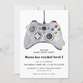 Einladung zur Geburtstagsfeier des Online-Videospi