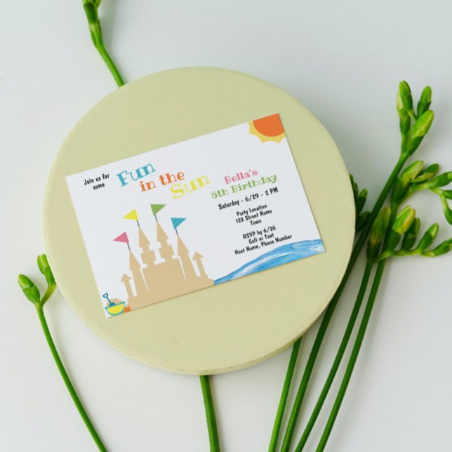 Einladung zur Geburtstagsfeier in Beach (Von Creator hochgeladen)