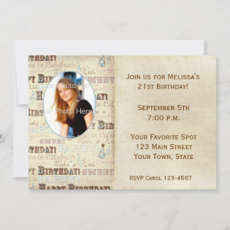 Einladung zur Geburtstagskarte