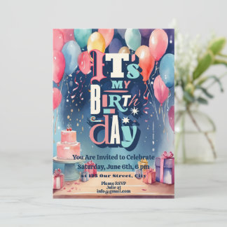 Einladung zur Geburtstagspartei