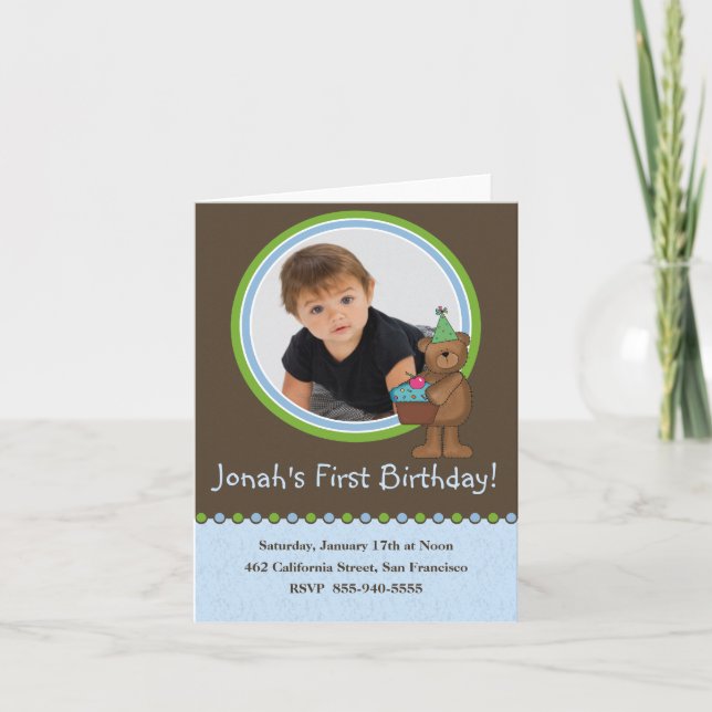 Einladung zur Geburtstagspartei (Vorderseite)