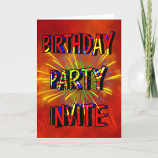 Einladung zur Geburtstagspartei