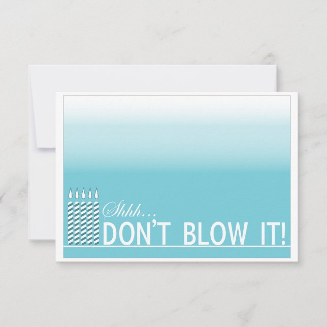 Einladung zur Geburtstagspartei| Aquamarin (Vorderseite)