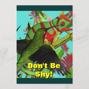 Einladung zur Geburtstagspartei Chameleon