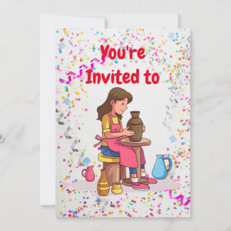 Einladung zur Geburtstagspartei der Töpferei