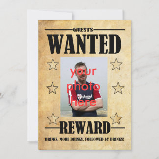 Einladung zur Geburtstagspartei Gewollt Fotokarte