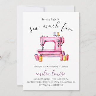 Einladung zur Geburtstagspartei nähen