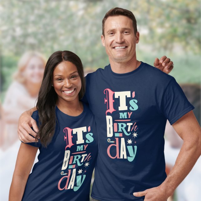 Einladung zur Geburtstagspartei T-Shirt (Von Creator hochgeladen)