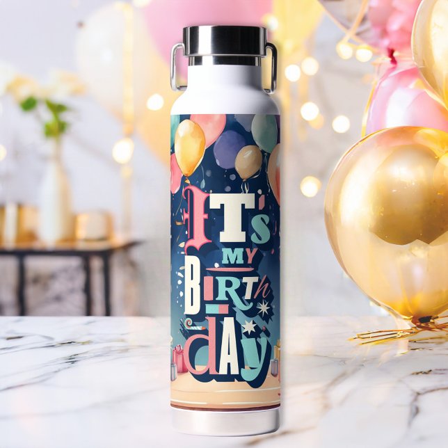 Einladung zur Geburtstagspartei Trinkflasche (Von Creator hochgeladen)